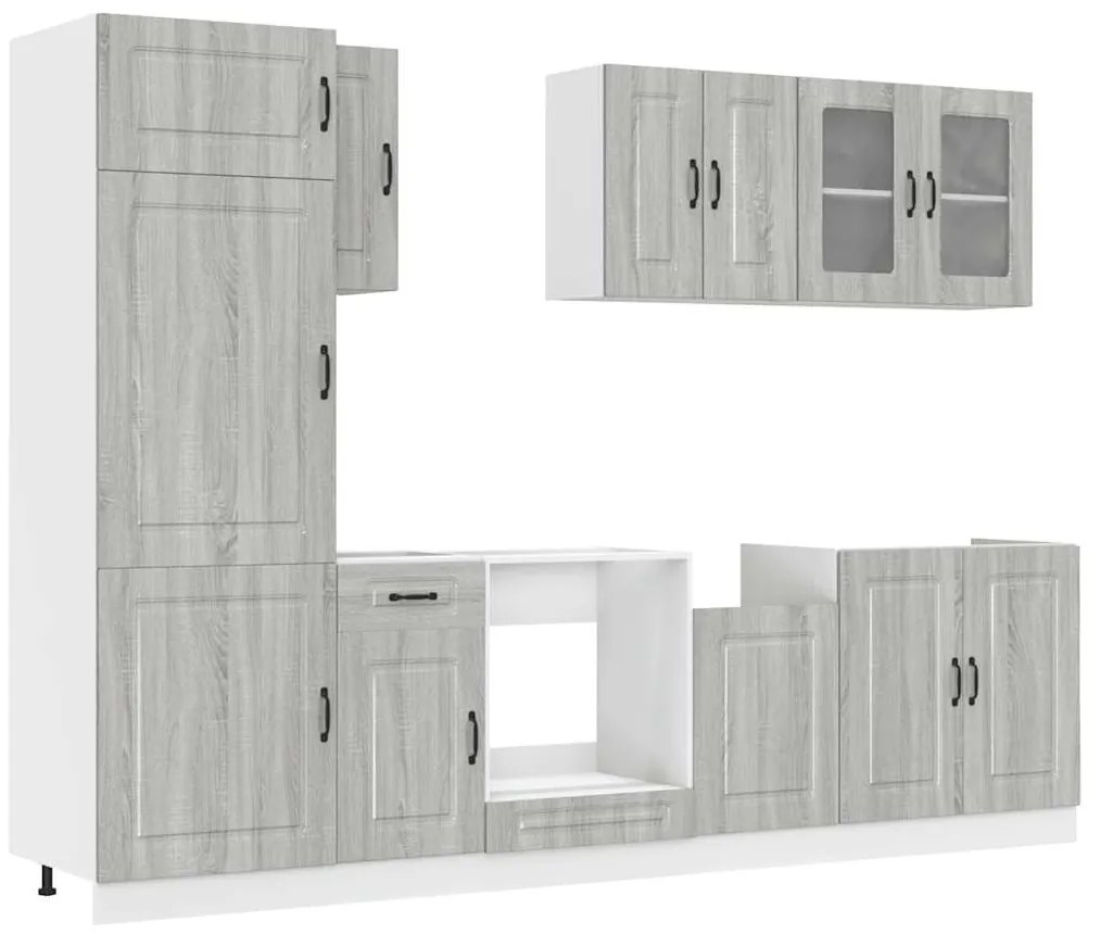 3314797 vidaXL Комплект кухненски шкафове от 8 части Kalmar, инженерно дърво