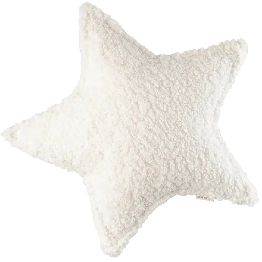 Кремава детска възглавница за диван от букле Star – Wigiwama