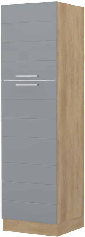 Висок подов шкаф Hudson K21-60-2KF-Oak - Gray