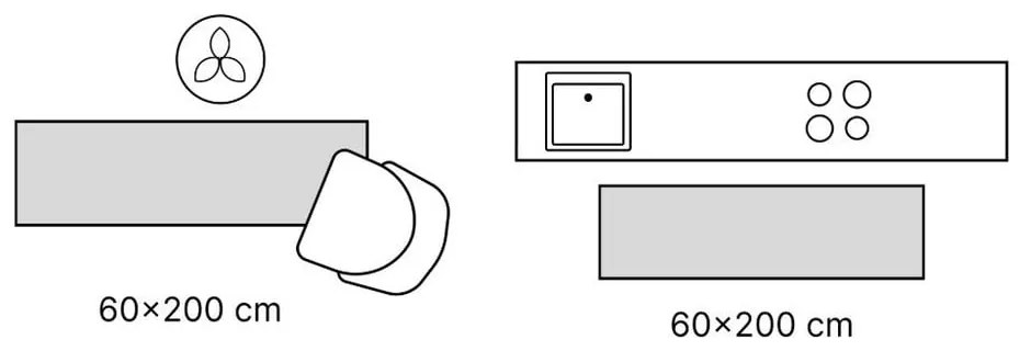 Пътека от оранжева вълна , 60 x 200 cm Anu - Flair Rugs