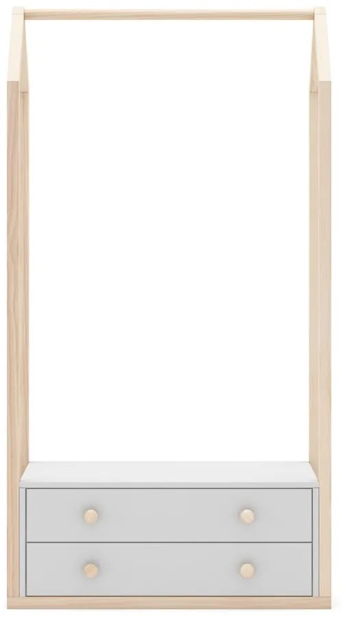 Бял отворен гардероб за деца 80x170 cm Esteban - Marckeric