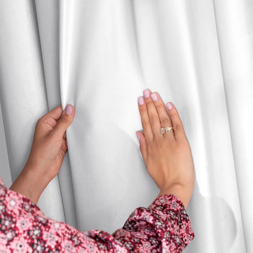 Бяло затъмняващо перде 140x270 cm Pleat – Restilo