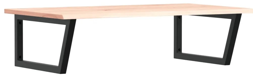 3302639 vidaXL Стенен рафт за мивка, стомана и масивно дърво дъб