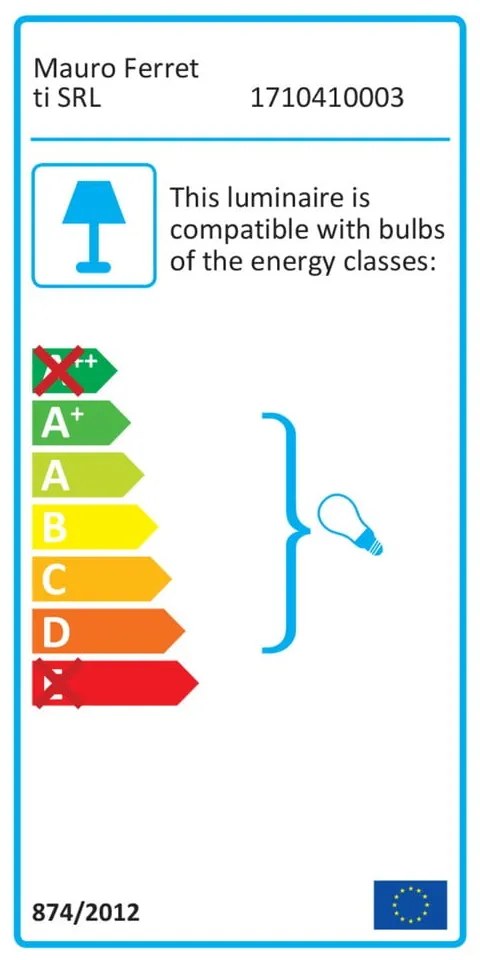 Бяла настолна лампа със златист дизайн Flush - Mauro Ferretti