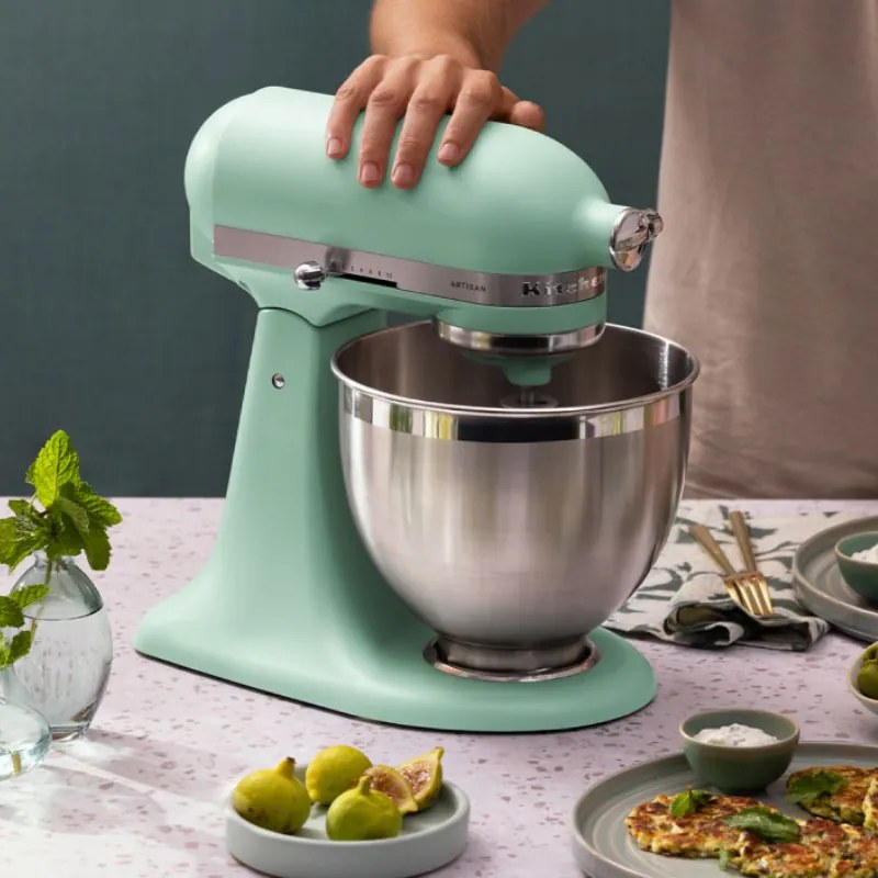 Планетарен миксер KitchenAid Artisan Spearmint Color of the year 2026 5KSM195PSESD, 300W, 4.7 л, ти, Мента