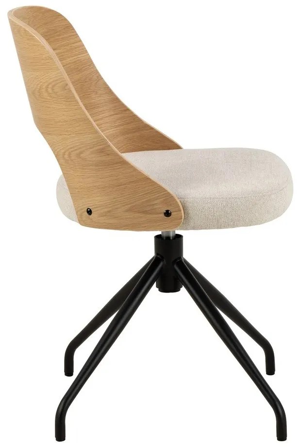 Бежов/естествен трапезен стол Lucy – Actona