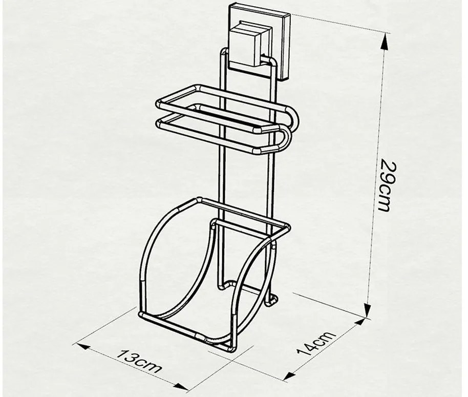 ПОСТАВКА ЗА ТОАЛЕТНА ХАРТИЯ TEKNO TEL EF-282 , двойна