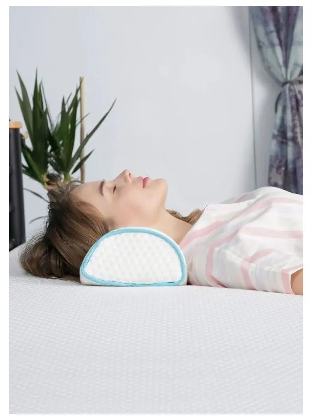 Ергономична възглавница с пълнеж от мемори пяна 18x42 cm – Mila Home