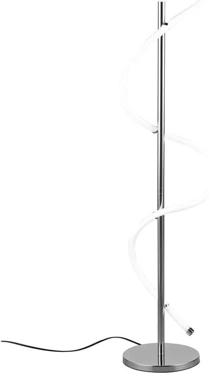 LED подова лампа в лъскаво сребро (височина 135 см) Argos - Trio