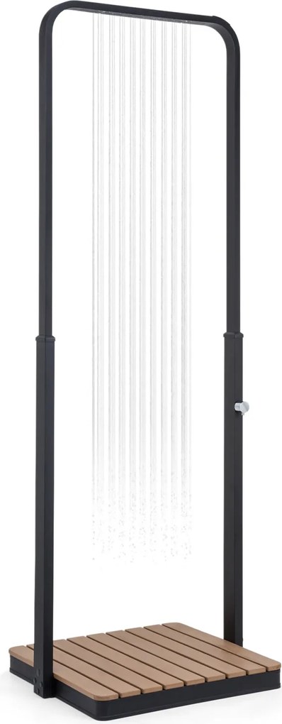 Blumfeldt Sumatra Breeze, SQ, градински душ, WPC, алуминий,  70x55, правоъгълна