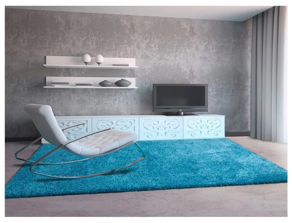Син килим Aqua Liso, 160 x 230 cm - Universal