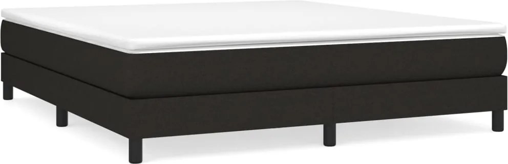 3120534 vidaXL Рамка за легло с пружини, черна, 180x200 см, плат