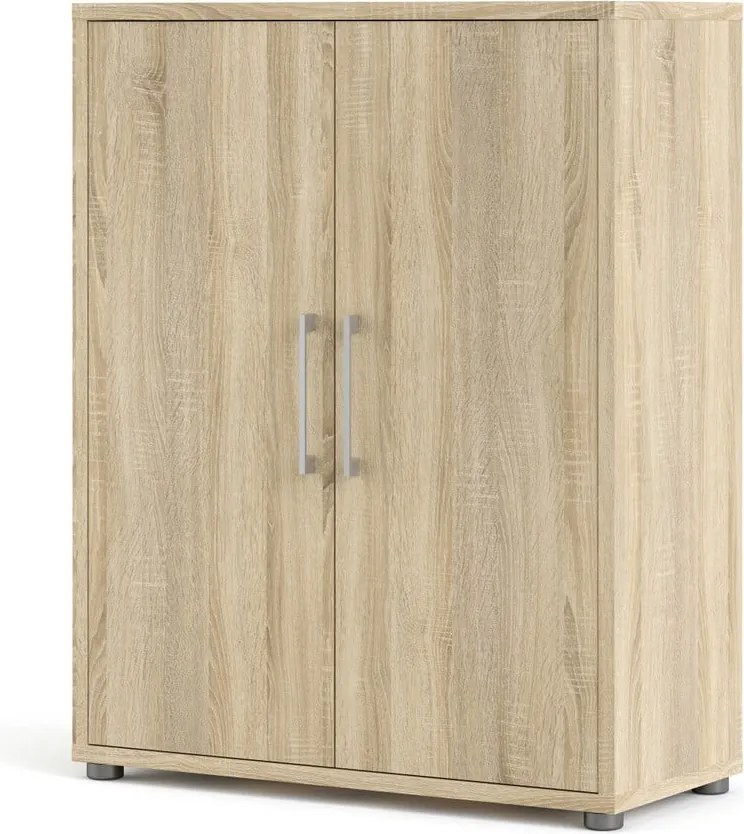 Модулна библиотека от дъбов декор в естествен цвят 89x113 cm Prima – Tvilum