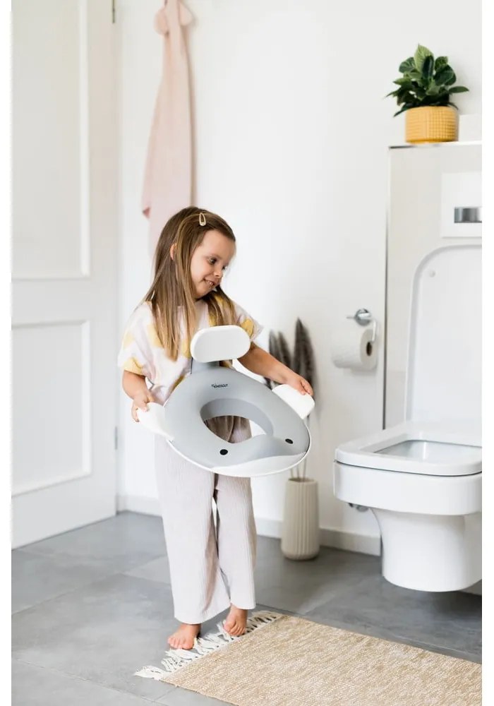 Тъмносива детска седалка за тоалетна Dark grey – Kindsgut