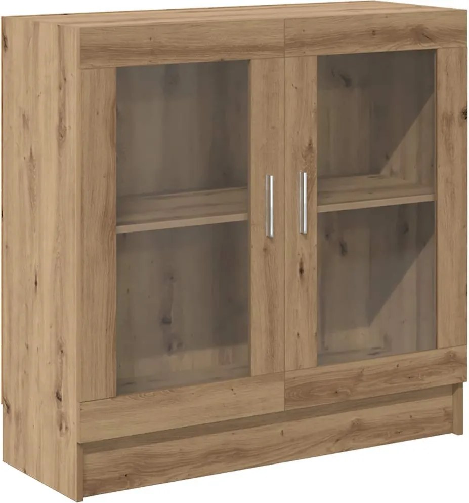 856155 vidaXL Библиотека, дъб артизан, 82,5x30,5x80 см, инженерно дърво