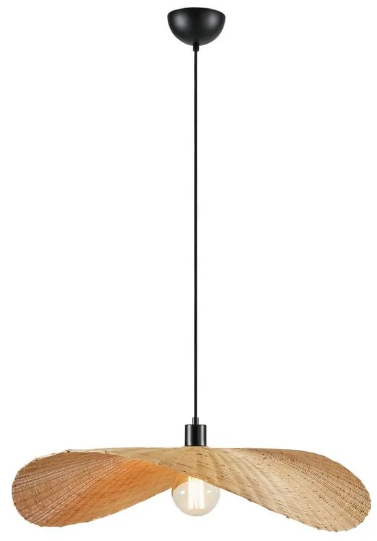 Висяща лампа в естествен цвят с абажур от бамбук ø 70 cm Rayo - Markslöjd
