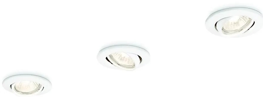 Philips 59243/31/E7 - К-кт 3x Лампа за вграждане ENIF 1xGU10/50W/230V