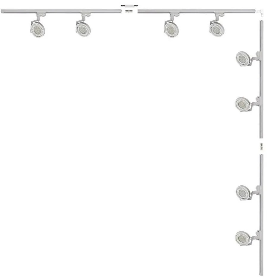 Zuma Line 3591 - Точково осветително тяло за шинна система MASTER 8xGU10/15W/230V бяло