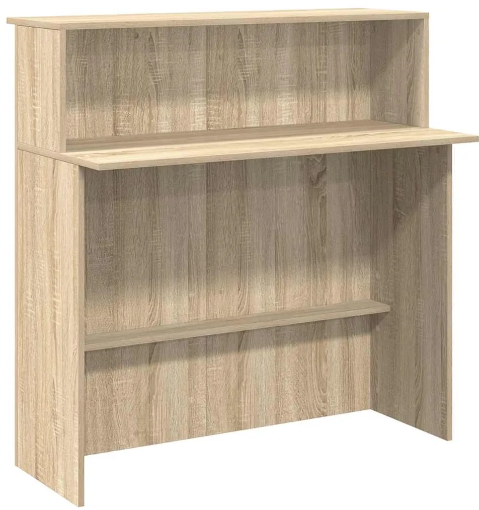 859026 vidaXL Рецепционно бюро, дъб сонома, 100x50x103,5 см, инженерно дърво