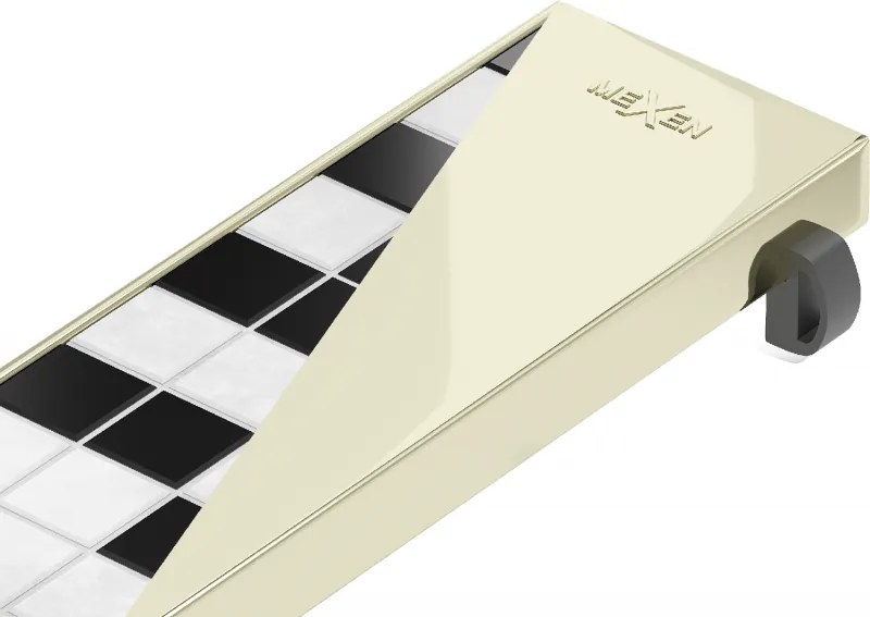 Mexen Flat M13 покритие 2в1 за линейно оттичане 80 см, златно - 1519080