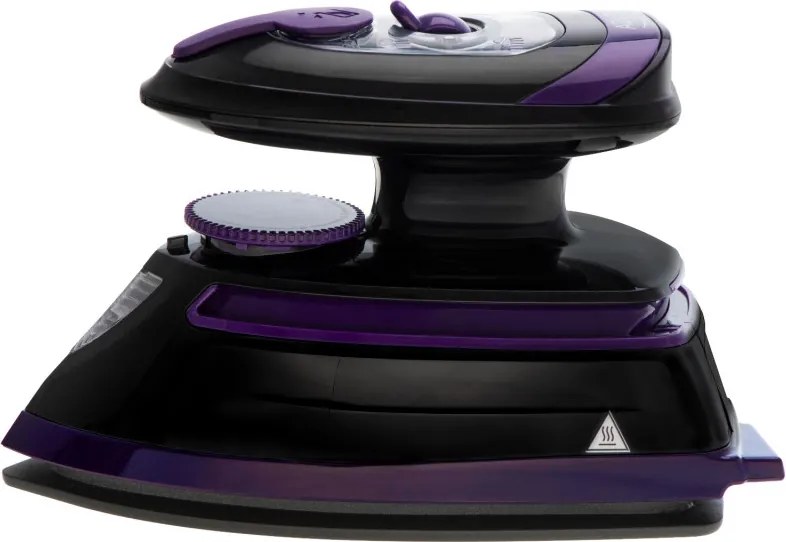 Парна ютия за пътуване Adler AD 5049, 420W, 30 мл, Керамична плоча, Парно и сухо гладене, Черен/Лилав