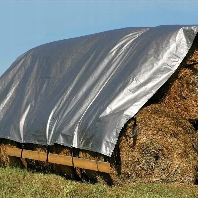 Покриваща мразоустойчива мушама със сребристо-кафяв цвят 4m x 8m