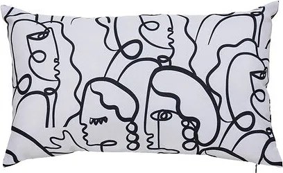 Калъфка за външна възглавница atmosphera Nolan, Бял, 30×50 cm