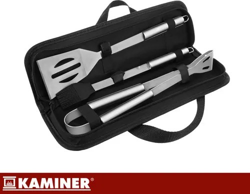 Малък комплект инструменти за грил от неръждаема стомана - 3 бр.