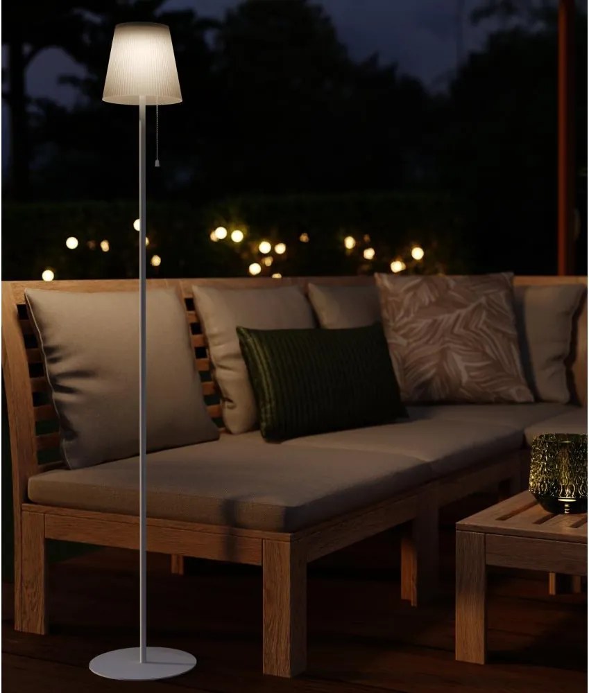 Eglo 901902 -LED соларна подова лампа SCORDIANO LED/2,3W/3,7V 1800mAh IP44 бяла