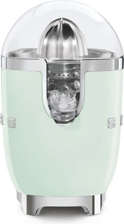 Електрическа цитрус преса Smeg CJF11PGEU, 70 W, Антикапкова система, Противоплъзгаща се основа, Пастелно зелен