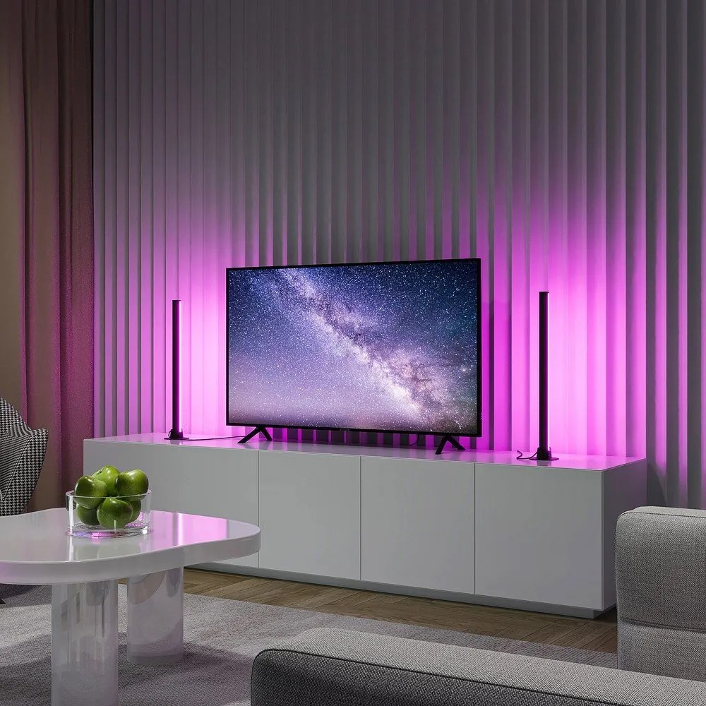 Черна метална LED настолна лампа (височина 55 cm) Boy – Reality