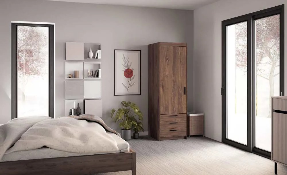 Гардероб Ester 1D3S-Lefkas Oak