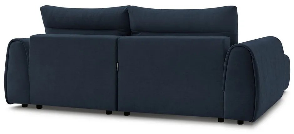 Тъмносин ъглов диван Aden – Bobochic Paris