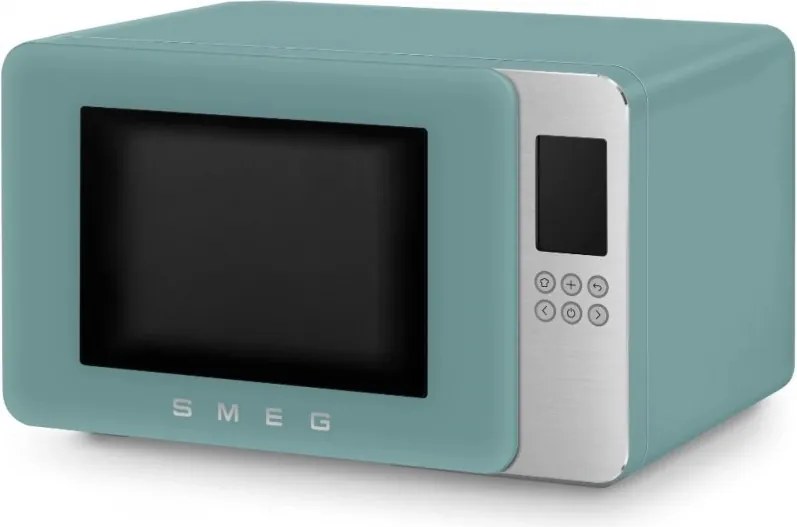 Микровълнова фурна с грил 4в1 SMEG Collezione MOC01EGMEU, 1900W, 29 л, 18 програми, Плавно затваряне, Звуков сигнал, LCD, Зелен