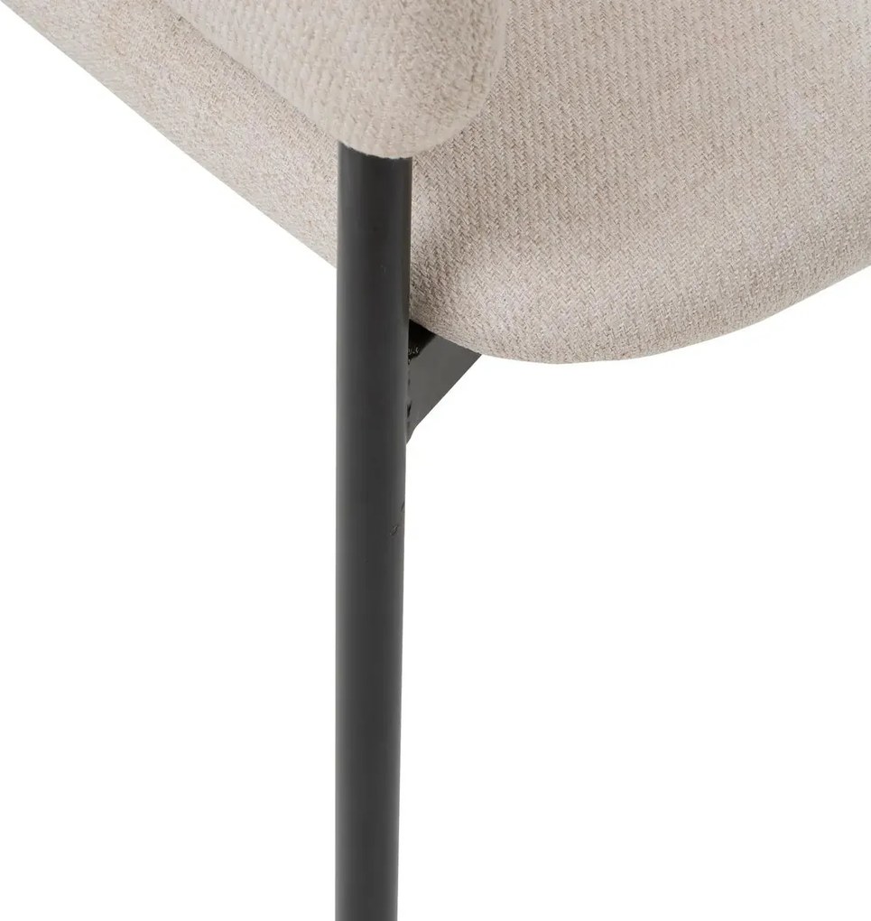 Трапезен стол с подлакътници atmosphera Solea, Корд - Бежов