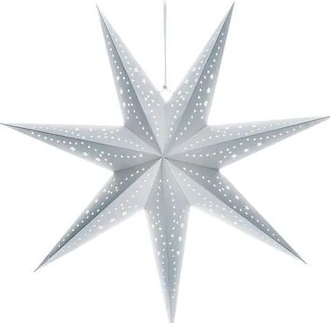 Solight 1V294 - LED коледна украса 20xLED/2xAA топла бяла сребърна звезда