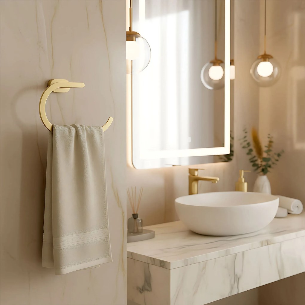 Закачалка за баня Ring 110 Til Brush Gold