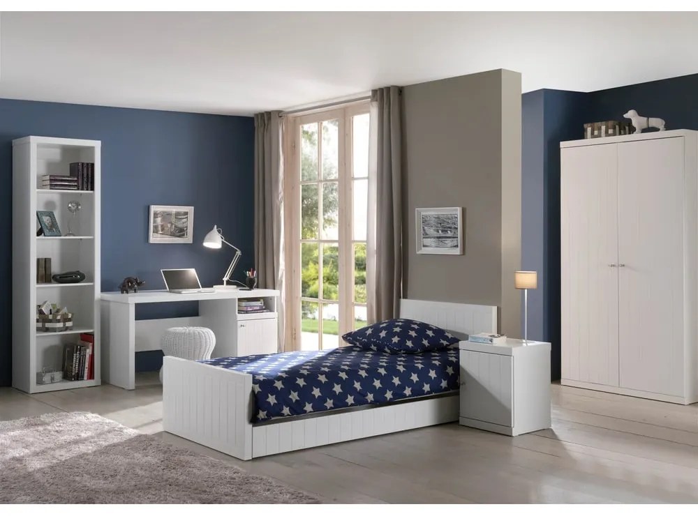 Бяло детско нощно шкафче, ширина 44 cm Robin - Vipack