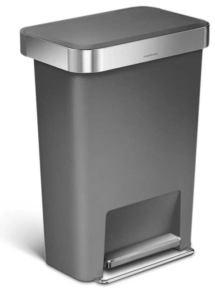 Пластмасов кош за отпадъци с педали 45 л - simplehuman
