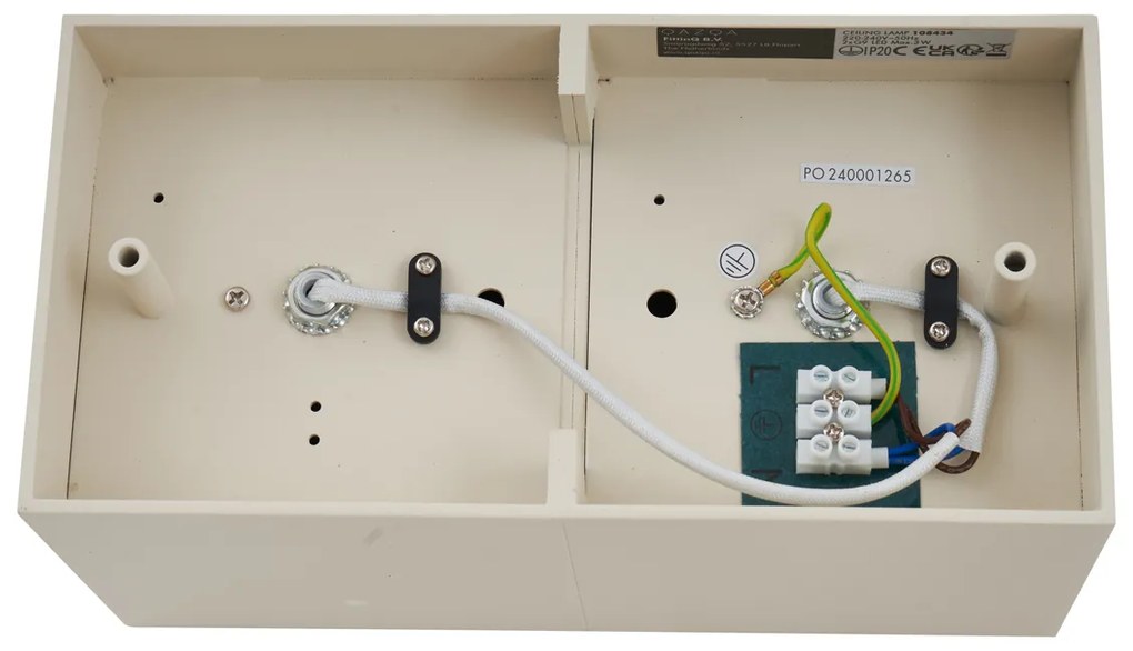 Модерен стенен прожектор бежов G9 регулируем 2-светлинен - Box