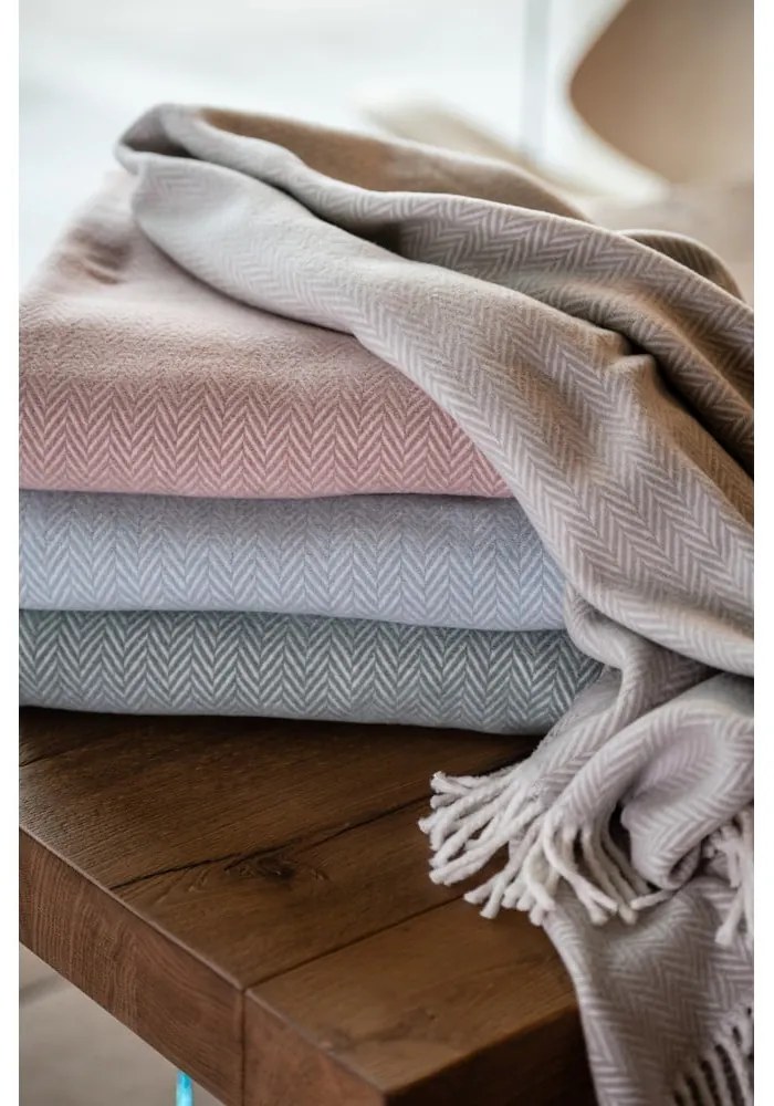 Светлозелено каре със съдържание на памук , 140 x 180 cm Skyline - Euromant