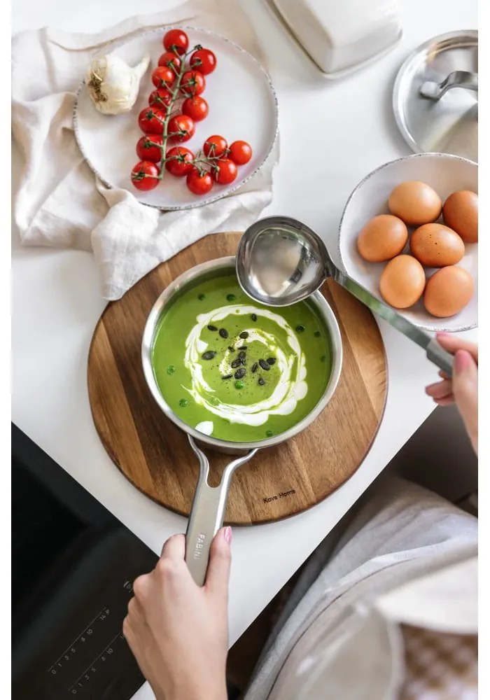 Касерола от неръждаема стомана с капак подходящо за индукционен котлон 1,2 l Lucca 3.0 – FABINI