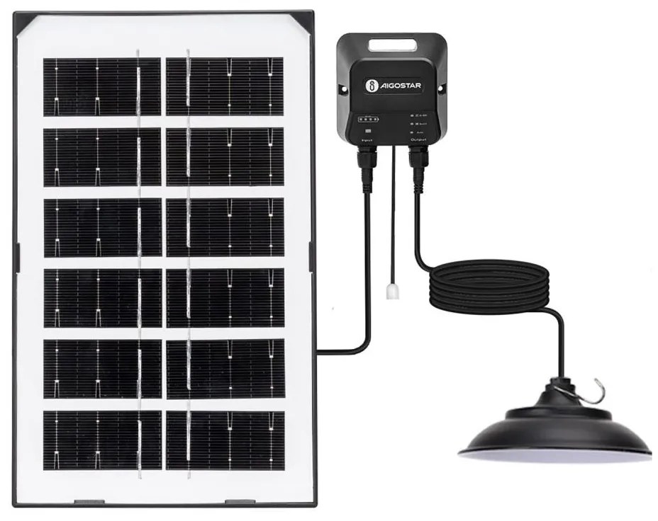 Aigostar - LED Соларен полилей LED/35W/12V 3000 mAh 6500K Ø 15 см