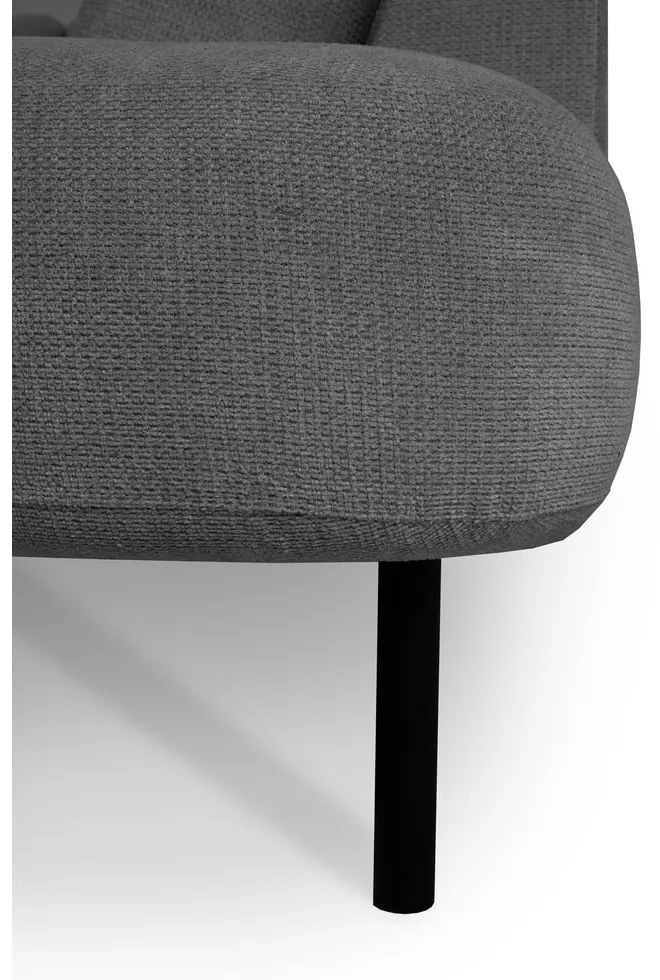 Тъмносив ъглов диван (десен ъгъл/"U" форма) Hero – Scandic