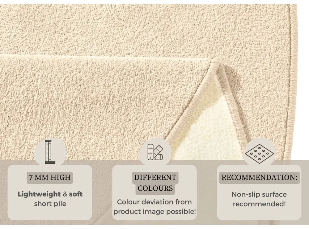 Бежов кръгъл килим ø 200 cm Fancy – Hanse Home