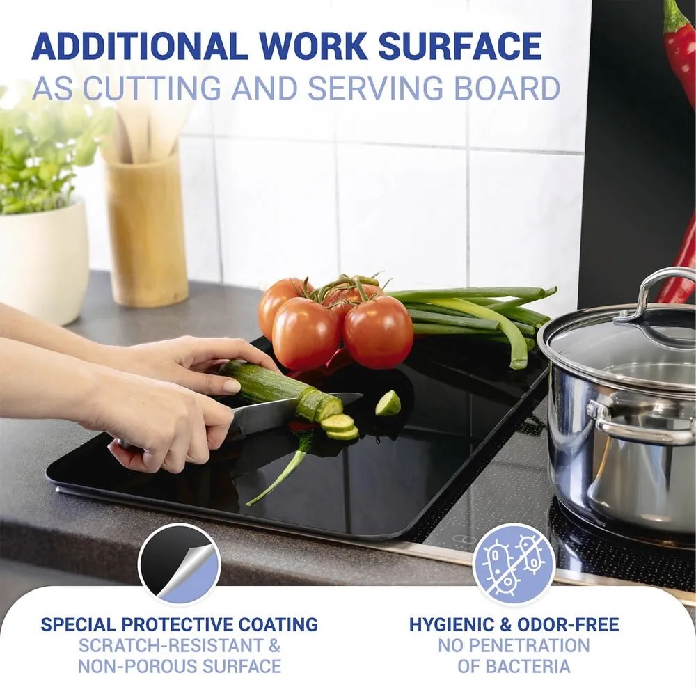 Комплект от 2 стъклени капака за печка , 52 x 30 cm Peperoni - Wenko