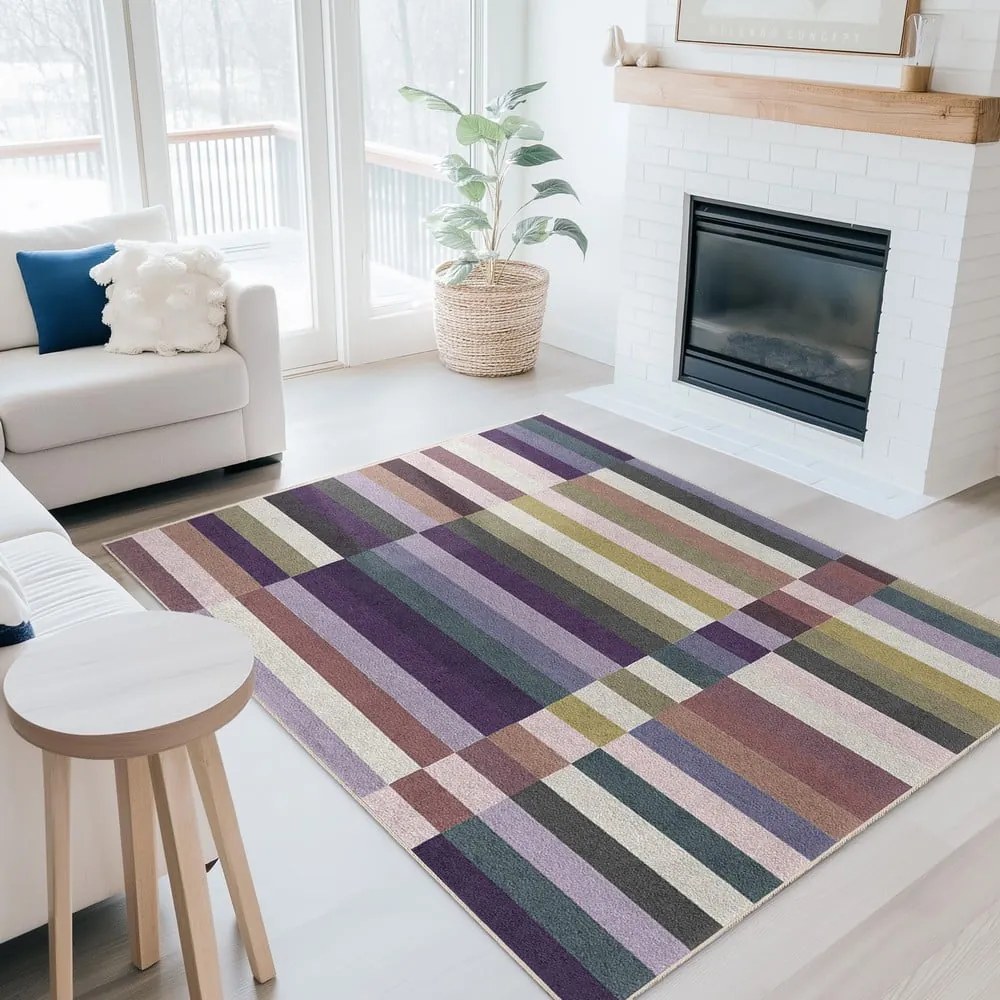 Лилава пътека подходяща за пране 80x200 cm Purple Rain – Mila Home