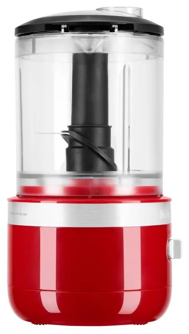 Акумулаторен чопър KitchenAid 5KFCB519EER, 12 V, 1.18 л, 3500 rpm/min, 2 скорости + Pulse, Без BPA, Empire Red