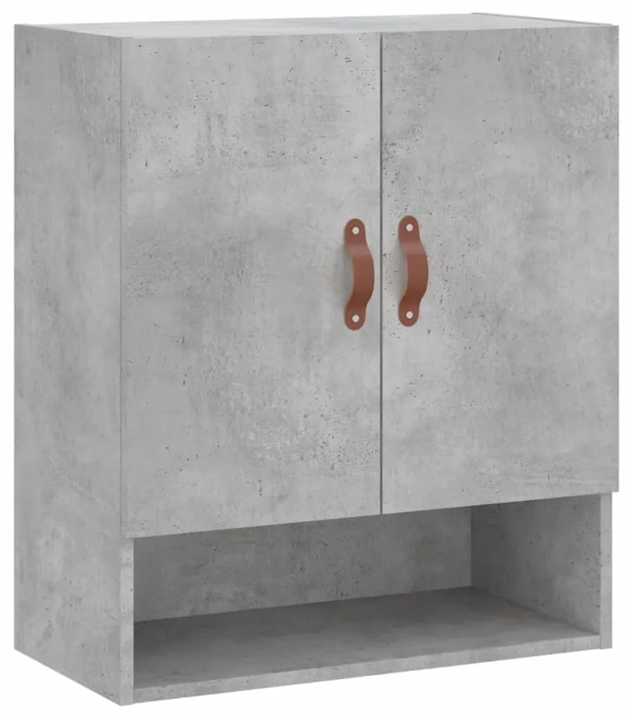 829888 vidaXL Стенен шкаф, бетонно сив, 60x31x70 см, инженерно дърво