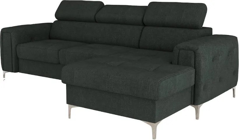 Ъглов Диван Almeria Mini-сив-десен-плат